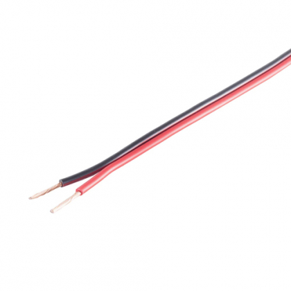 Kabel 2x 2,5mm², rot/schwarz (Meterware)